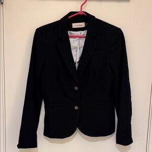 Calvin Klein Women's Classic Navy Blue Suit Jacket